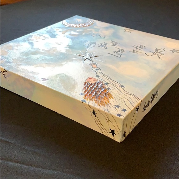 Hand painted art “shoot for the moon” - Picture 8 of 8